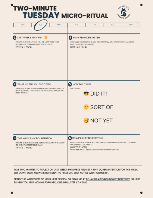Two-Minute Tuesday Micro Ritual